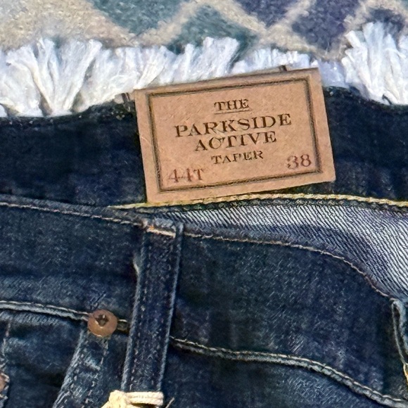 NWT Polo Ralph Lauren The Parkside Active Taper Coolmax Mens Blue Jeans 44Tx38 - Picture 7 of 8